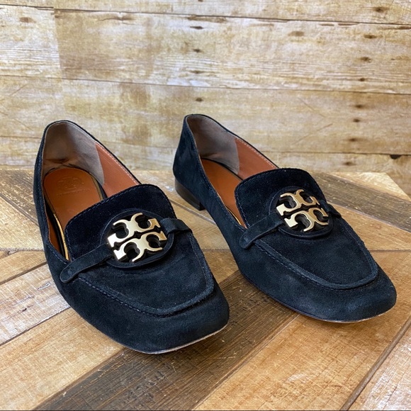 Tory Burch Metal Miller Suede Loafers 